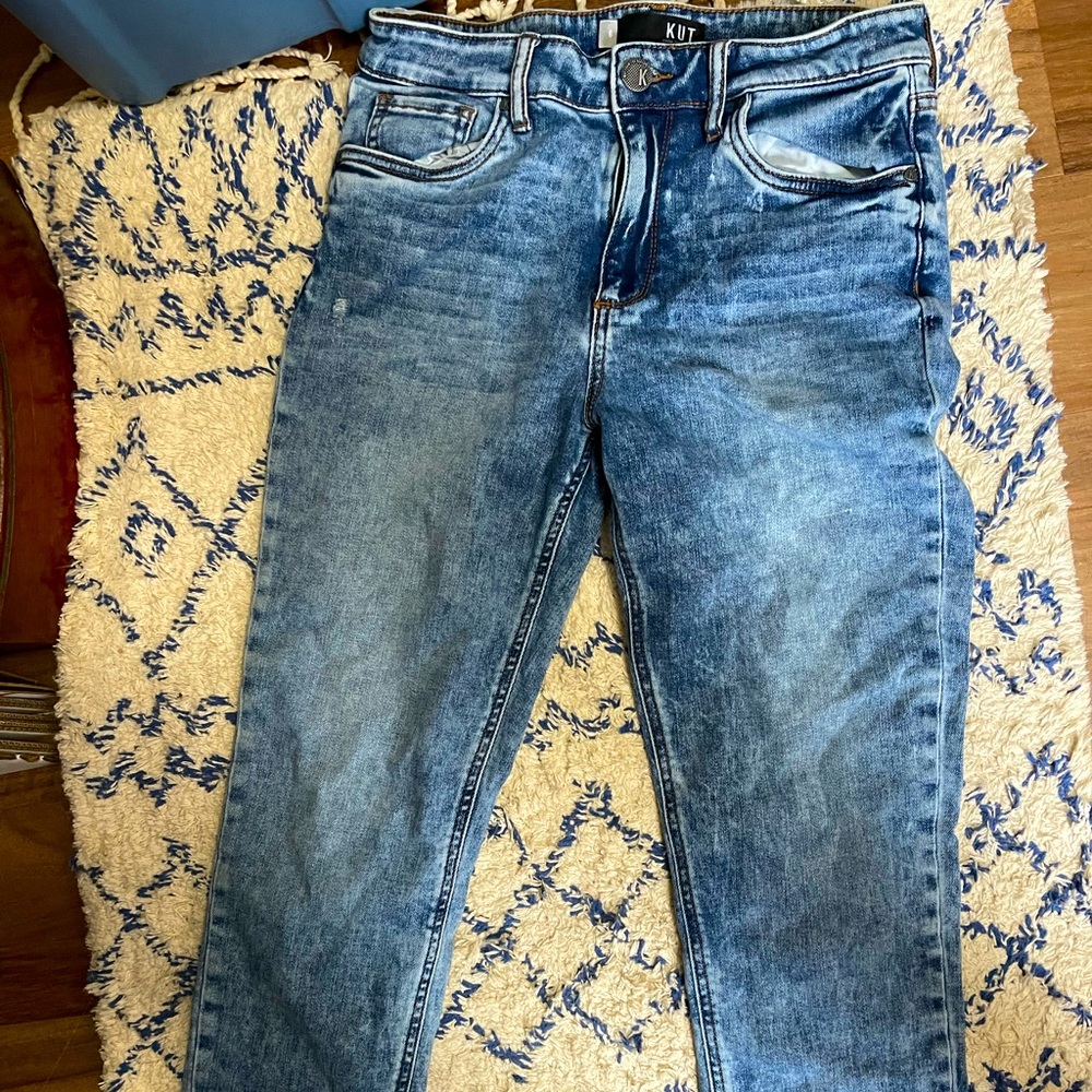 KUT white washed jeans